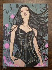ACEO OOAK ORIGINAL HAND-DRAWN SKETCH 1/1 Marvel MCU Sexy X-23 Signed by Artist picture