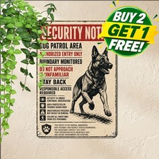 American Bully Guard Dog Property Sign Loyal Canine Security Metal Tin Plaque picture