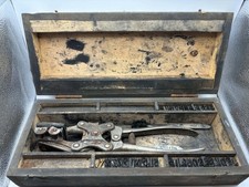 Vintage Arnold & Sons Wigmore Street London Veterinary Livestock Ear Tattoo Kit picture