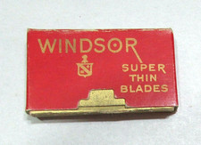Old Windsor Manufacturing Orange NJ USA Antique Empty Razor Blade Cardboard Box picture