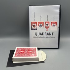 Quadrant by Brandon David & Chris Turchi - Card Magic Trick DVD + Gimmicks (Red) picture