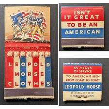 Feature Matchbook Leopold Morse Clothes Hartford CT picture