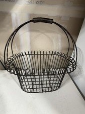 Vintage French Farmhouse Twisted Wire Basket picture