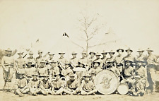 Rare 1910 RPPC Postcard Clarinda Iowa 55th Infantry Brigade Military Band MEB IA picture