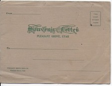 Souvenir Letter Card from Pleasant Grove Utah 1900-1910 Photo Illustrated picture