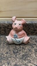 Vintage Wade England Ceramic Baby Woody Piggy Bank 5 Inch Tall picture
