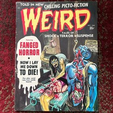1969 Weird #4 Bill Alexander Cover Silver Age Horror Terror Eerie Publications picture