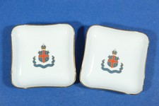 2 x Pillivuyt France Claridge’s Porcelain Trinket Dish Hotel Mayfair London picture