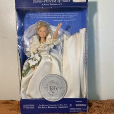 Collectible Sealed/In Box Diana Princess Wales Commemorative Wedding Doll Bridal picture