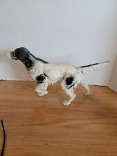 Vintage cast Iron Pointer Hunting English Setter Dog Door Stop picture