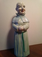 Vtg Monk Liquor Bottle Decanter Ceramic Japan Figurine Figural picture