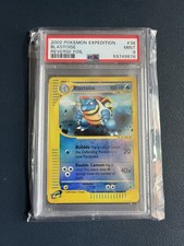 2002 Pokemon Expedition Blastoise Reverse Foil Holo 36/165 PSA 9 Mint picture