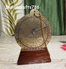 Antique Brass Astrolabe Quadrant Star Finding Device Astronomy 4'' Handmade Gift picture