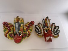Sri Lankan Traditional Handmade Wood Hanging Gara Raksha Mask picture