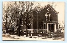 Postcard VT West Rutland New Town Hall Recently Built c1909 RPPC Real Photo L02 picture