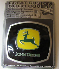 John Deere JD Custom Hitch Cover Pick Up Truck Pewter Green Yellow Tractor Farm  picture