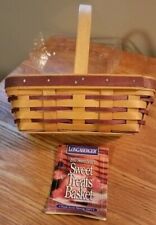Longaberger 1997 Sweet Treats Sweetheart Basket/Purple w/Protector 6th Edition picture