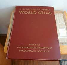 1947 Encyclopedia Britanica World Atlas Vintage Post WWII World Maps HC Book picture