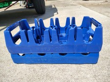 Lot of 2 Pepsi-Cola 2 Liter Plastic 8 Bottle Carrying Tray Carrier Case Crate picture