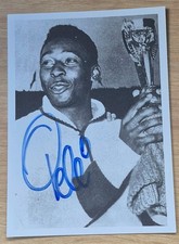 PELE ORIGINAL AUTOGRAPH SIGNED PHOTO WORLD CUP LEGEND BRAZIL ICON RARE picture