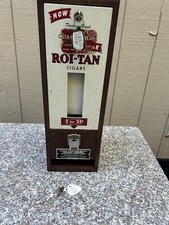 VINTAGE ROI-TAN CIGAR VENDING MACHINE COUNTER-MATIC DISPENSER W/ 2 KEYS COMPLETE picture