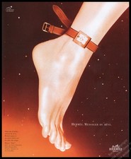1999 Ankle Hermes Watch Magazine Print Ad Women Fashion-IC picture