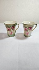 Antique hand painted tea cup pair picture