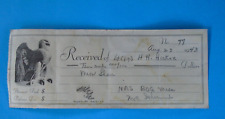 WWII 1943 Naval Air Station Bachelor's Officer's Quarters receipt picture