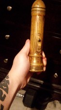 BOND Vintage Solid Brass 22K Case Collectible Flashlight Rare Unique Design picture