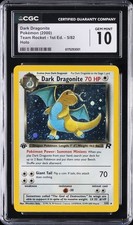 2000 TEAM ROCKET 1ST EDITION #5 DARK DRAGONITE CGC 10 picture