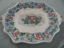 William Ridgway 629  Floral Blue Transfer ware Under Plate c. 1838-45 picture