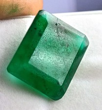 25.73 Ct Certified Natural Colombian Green Emerald-Emerald Cut Loose Gems NCH picture