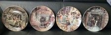 Vtg 90's Dept 56 Dickens A Christmas Carol Collector Plates #1, 2, 3, & 4 Boxed picture