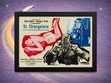 Framed Dr. Strangelove Lobby Card Print • Recreated Italian Design • 12×8 picture