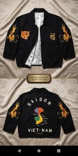 Kids Authentic 1968 Vietnam Souvenir Jacket- Saigon-Size 4T/5T Rare Great Cond picture