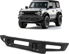 Front Bumper Compatible with 2021-2023 Ford Bronco Steel Powder Coated Black W/S picture