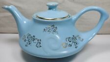 Pearl China Company Genie Style 22 Karat Gold Trim Blue Coffee Kettle Teapot VTG picture