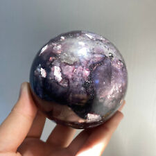 1pc Natural lepidolite Quartz crystal sphere Crystal Energy Reiki gift picture
