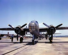 New B-25 Mitchell at North American Aviation WWII 8x10 Photo Print HT4136244 picture