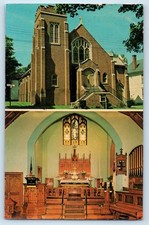 1964 Hawley Pennsylvania Postcard St. Paul's Evangelical Lutheran Church Street picture