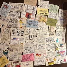 Lot Of 50 Hand Drawn QSL Cards From Kansas picture