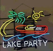 Lake Party Speed Boat Palm Tree 20