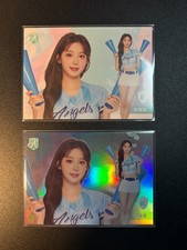 Lee Ju Eun Fubon Angels Taiwan Cheerleader trading cards singles base to foil picture
