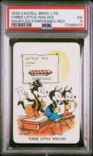 PSA 5 1938 CASTELL BROS. LTD. SHUFFLED SYMPHONIES THREE LITTLE WOLVES RED picture