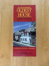 St Augustine's Oldest House Gonzalez-Alvarez Travel Brochure Florida USA picture