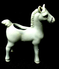 MID-CENTURY CALIFORNIA ART POTTERY FIGURINE of BLUE HORSE - PONY PLANTER picture