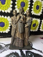 Soul Journeys Maasai Figurine Furaha Tatu Days of Happiness 3 Women Rare 2004 picture