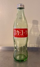 Coca-Cola Empty Bottle w/ Cap Showa Retro 30cm 12” Tall  1 Liter Japanese Coke  picture