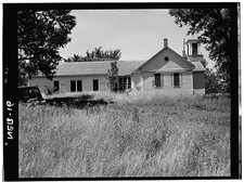 Photo:Santee Nebraska 1870s Congregational Mission Chapel Parsonage HABS picture