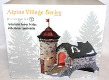 DEPT 56 RUDESHEIM TOWER BRIDGE ALPINE VILLAGE CHRISTMAS 4036485 picture